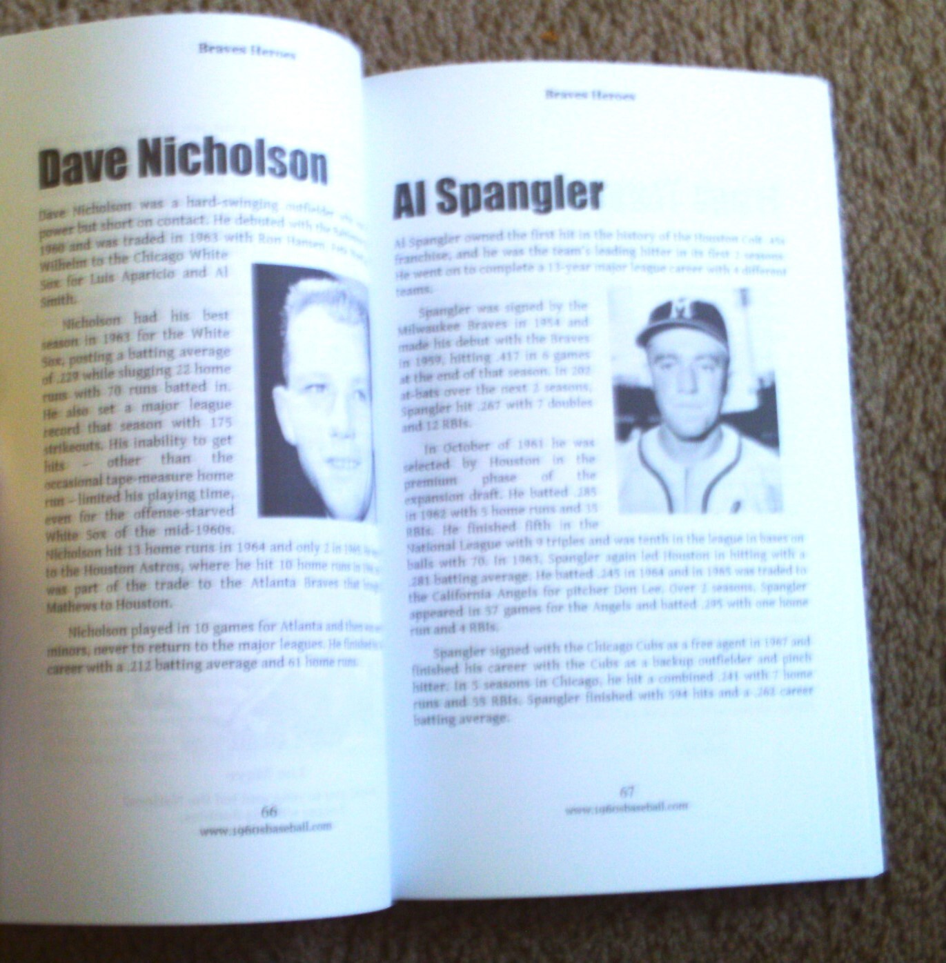 Braves Heroes by Carroll Conklin Remembering the Milwaukee Braves of 1960&rsquo;s, MLB