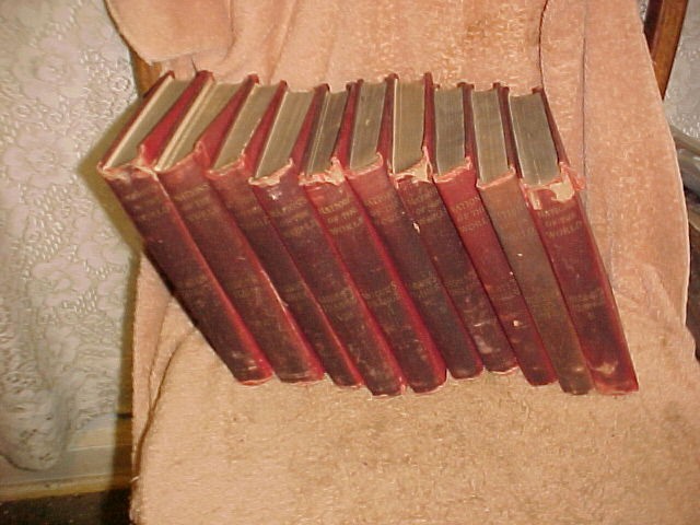10 DIF LATE 1800&rsquo;s NATIONS OF THE WORLD HC BOOKS PETER FENELON COLLIER AGED ***