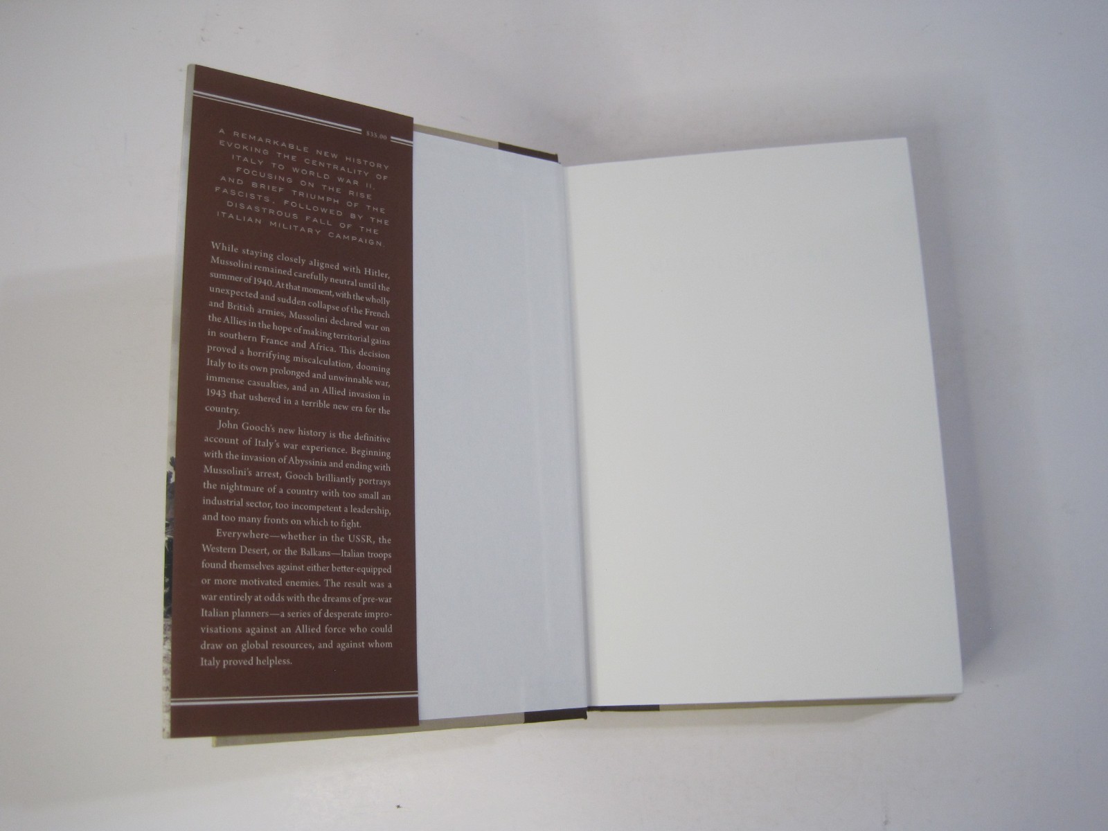 Mussolini&rsquo;s War: Fascist Italy from Triumph to Collapse: 1935-1943 HC 2020 Gooch