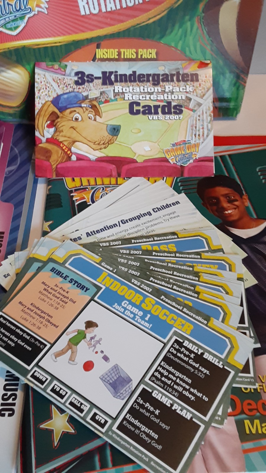 Lifeway&rsquo;s Game Day Central 2007 VBS 3s Kindergarten Rotation Pack DVD/CD/CD-Rom