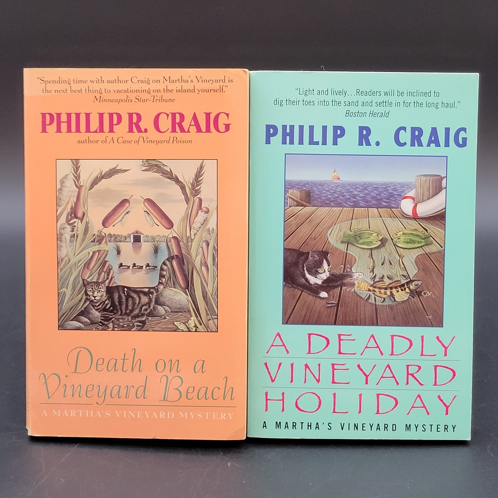 Lot of 6 Philip R Craig A Martha&rsquo;s Vineyard Mystery PB Novels Multiple Titles