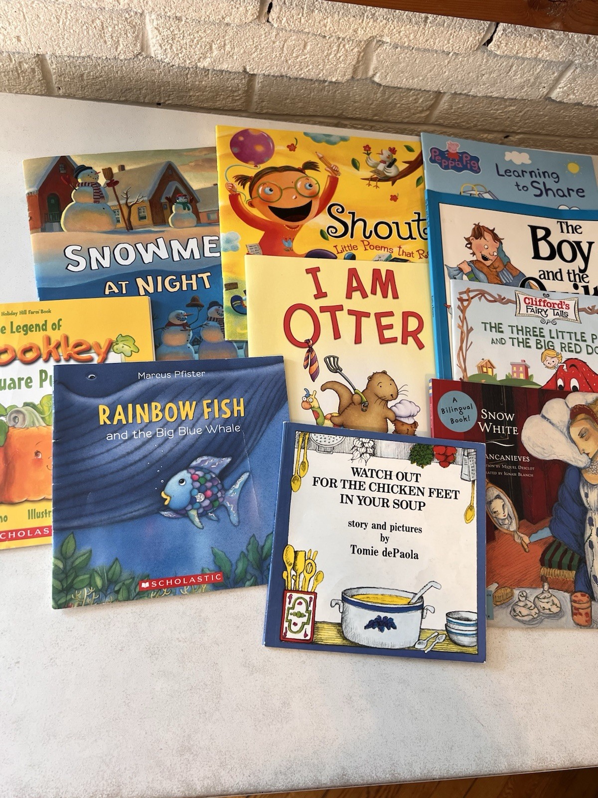 Picture Book Lot of 10 Books for Children&rsquo;s Kids Toddler Daycare Rainbow Fish