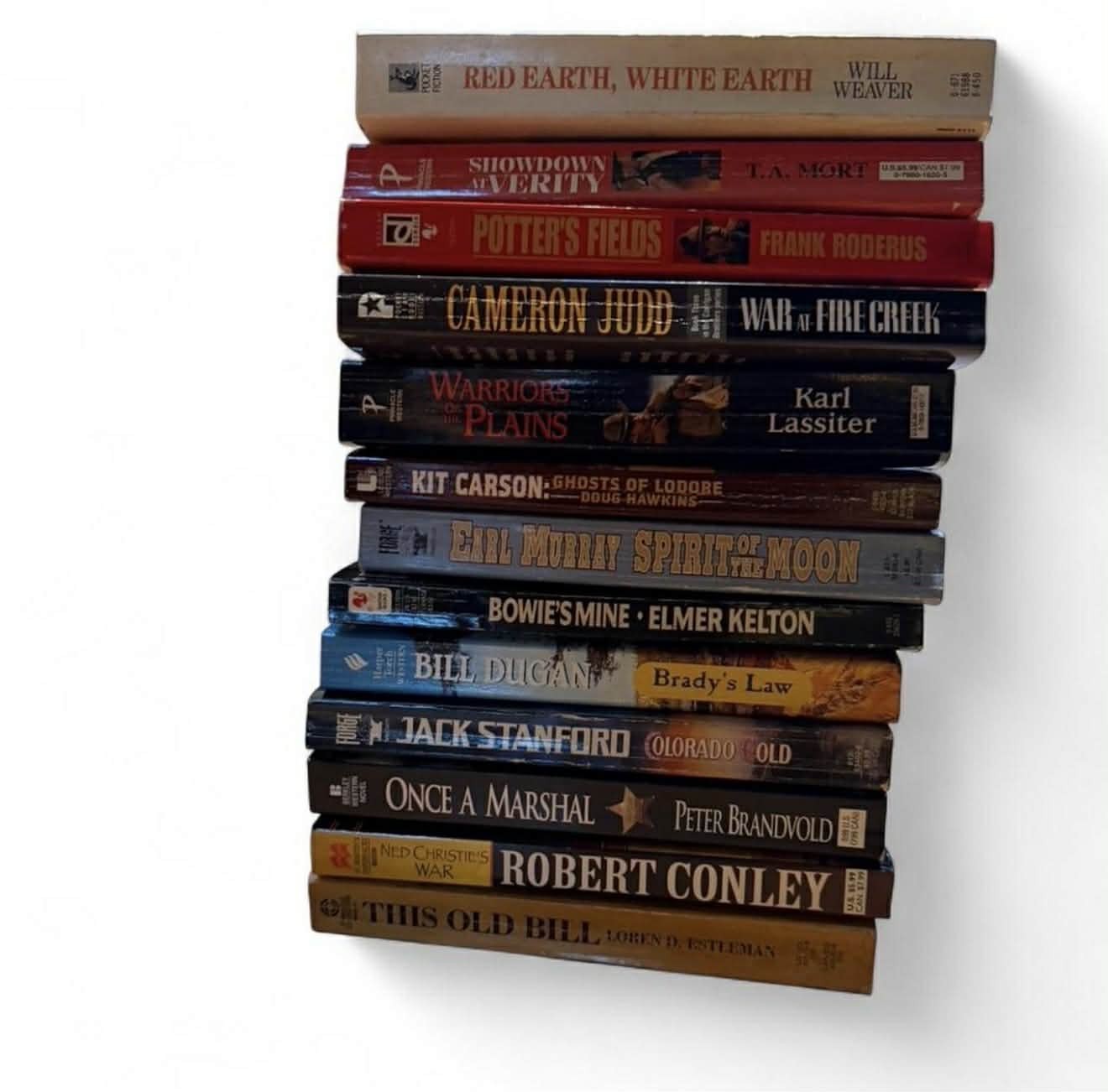 Vintage Western Novels Bundle of 13 Paperback Books