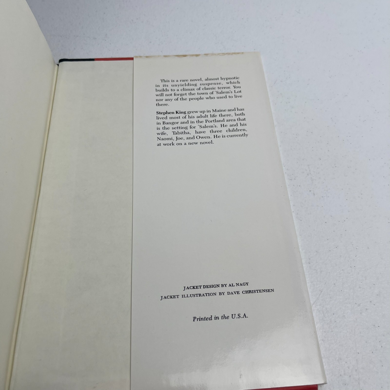 VTG Stephen King – Salem&rsquo;s Lot – BCE HC