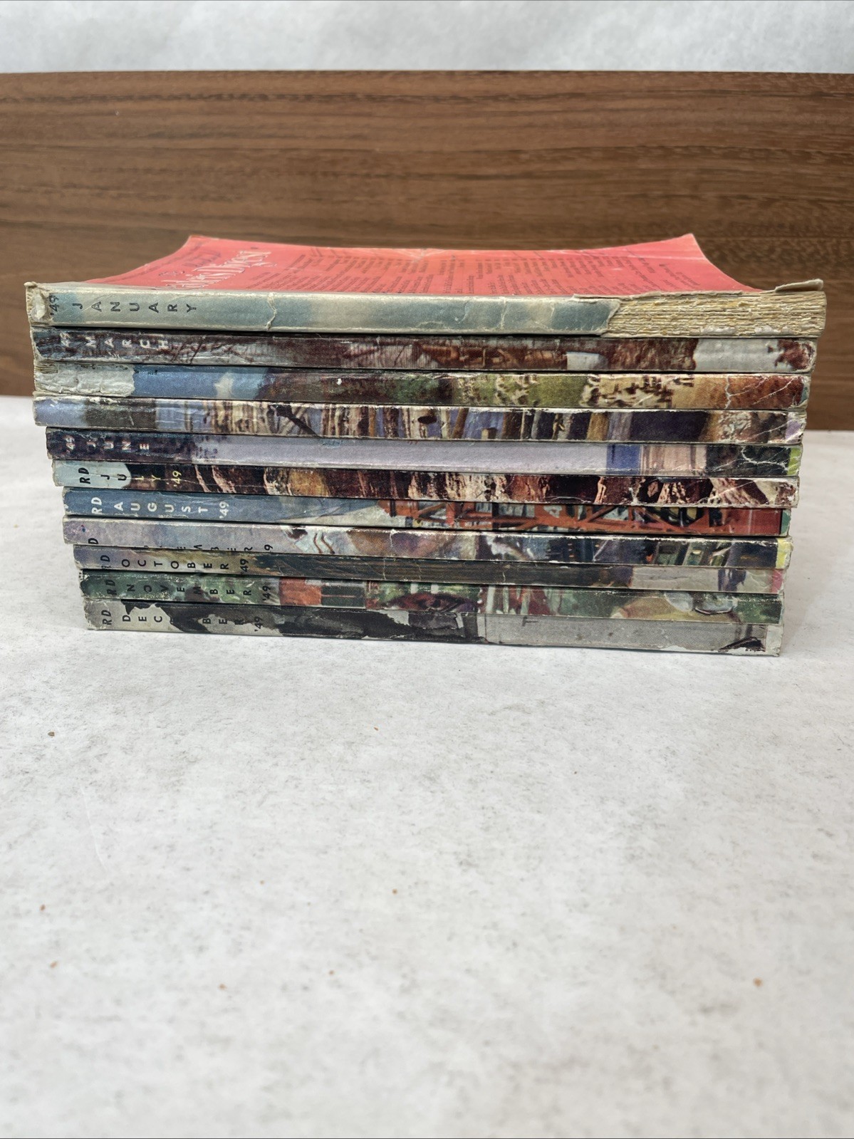1949 READER’S DIGEST MAGAZINE Lot Of 11. Vintage History Shorts.