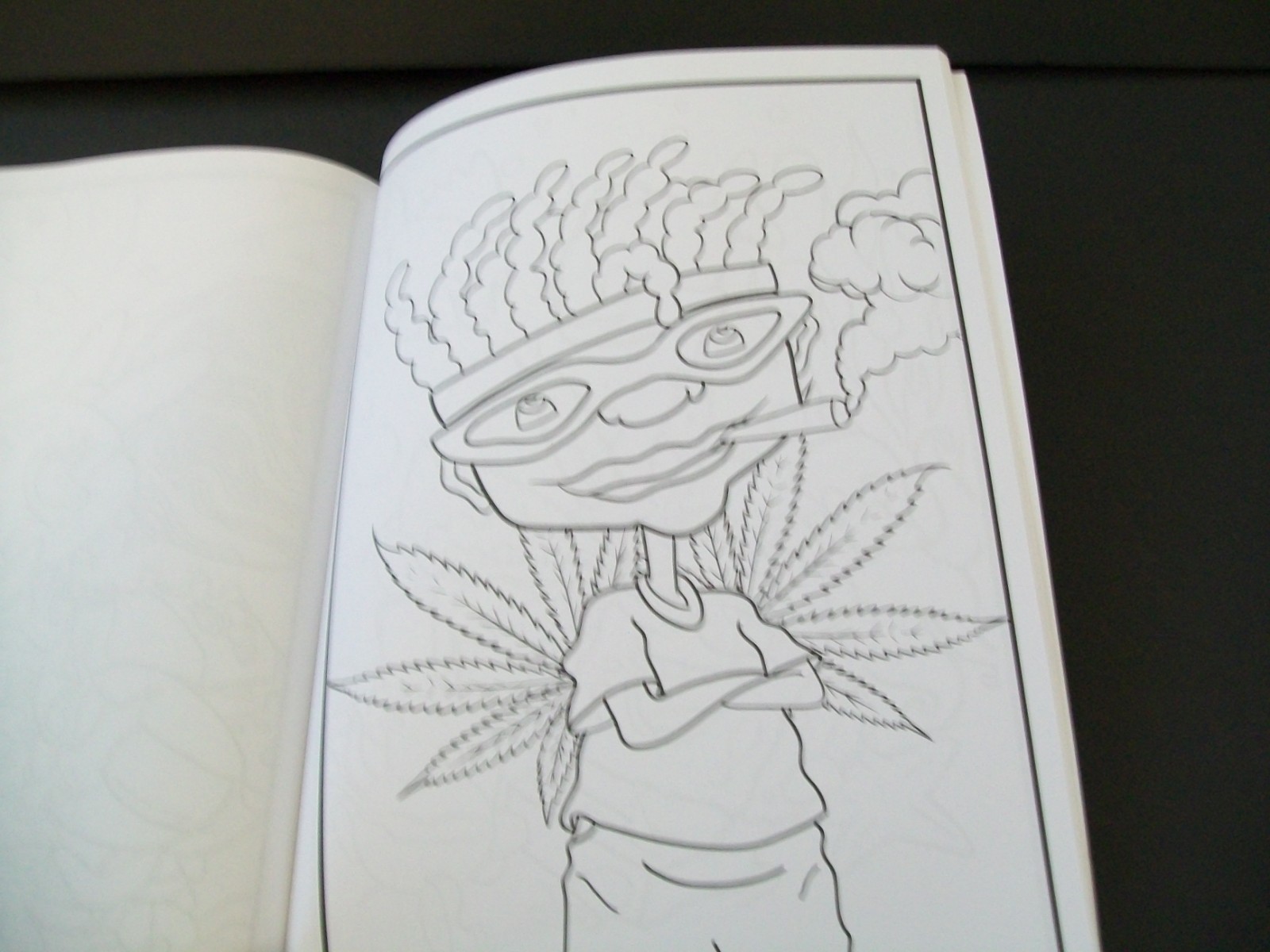 90&rsquo;s Cartoon Stoner ADULT Coloring Book Paperback Made in USA 2023