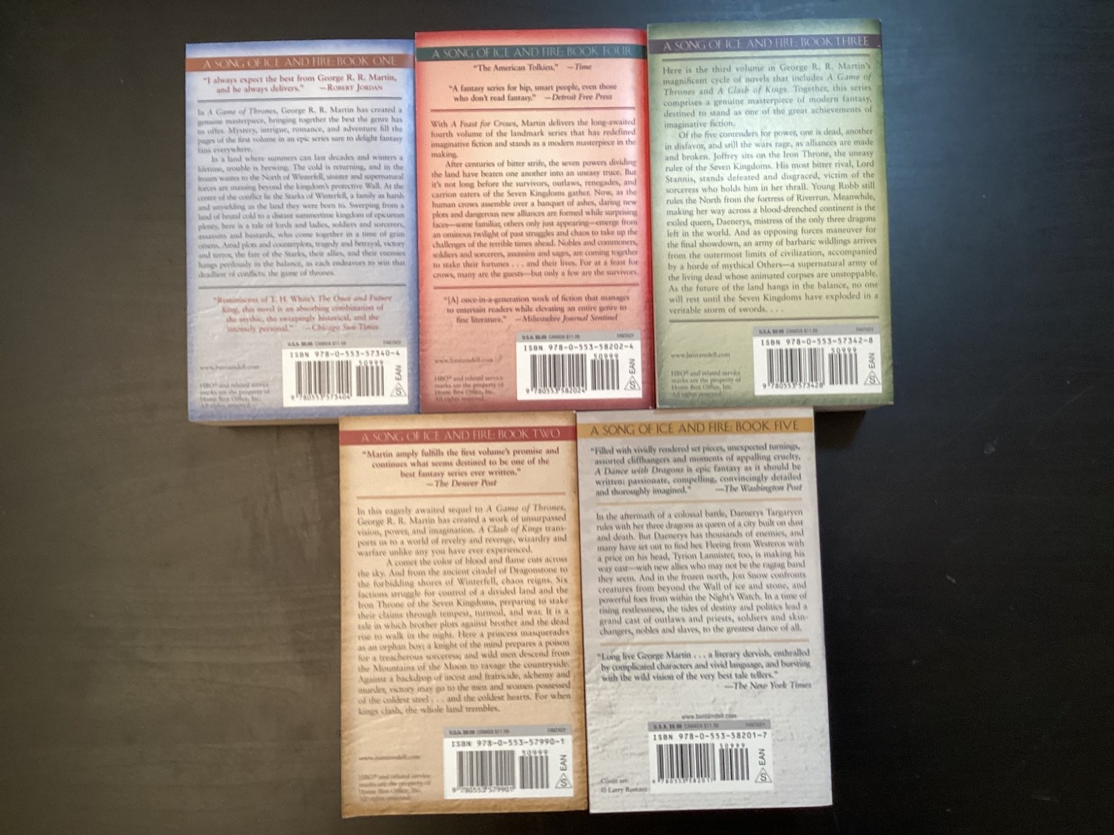 Game of Thrones 5 Book Box Set, George R.R. Martin, A Song of Ice and Fire Boxed