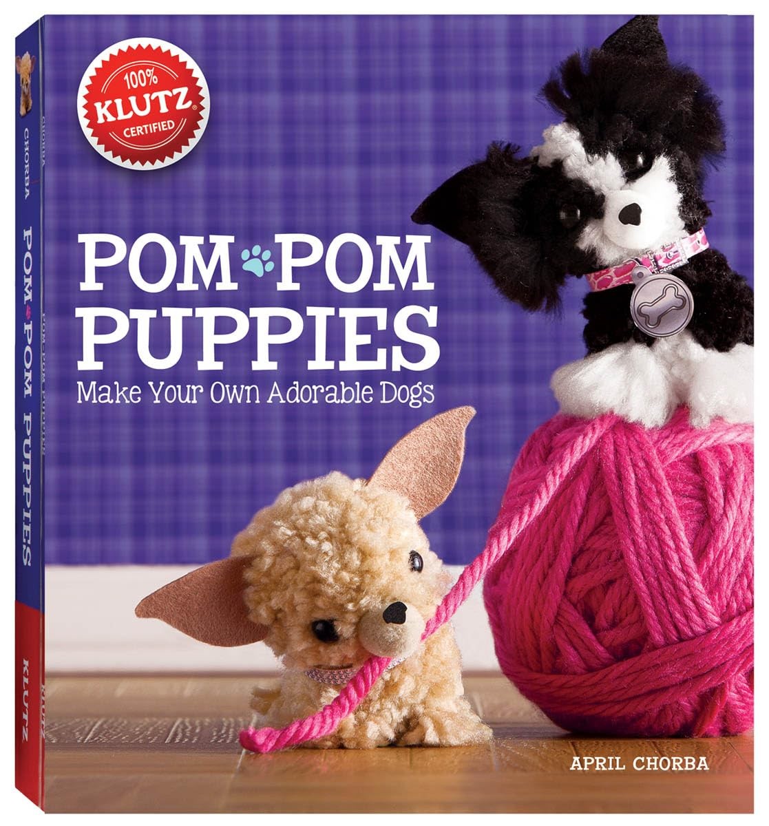 Klutz Pom-Pom Puppies Craft Kit, 8&Prime; Length x 1.5&Prime; Width x 9&Prime; Height, Natural