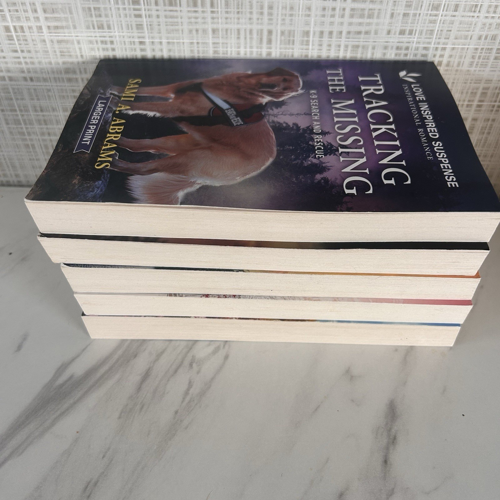 Love Inspired Suspense Inspirational Romance Paperbacks Larger Print Lot of 5