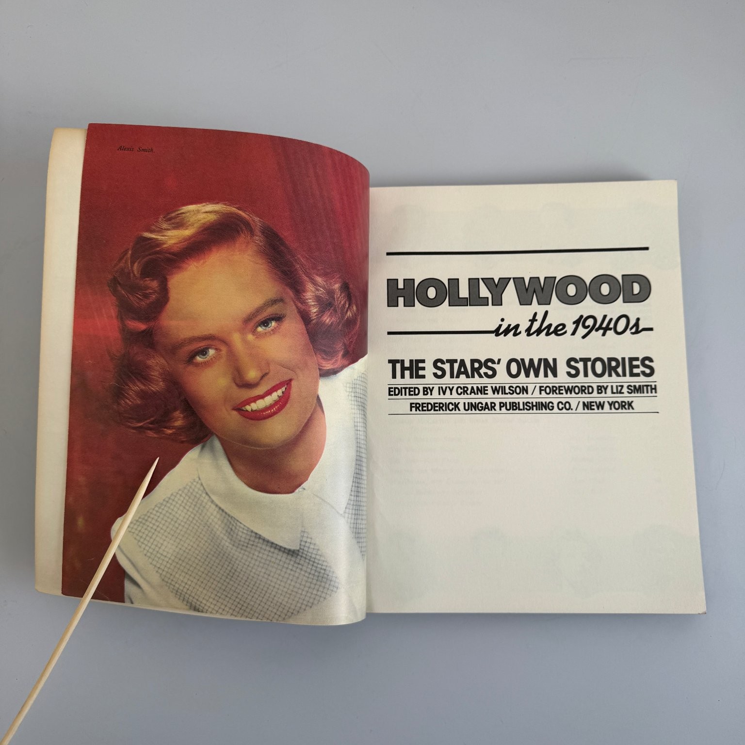 Hollywood in the 1940s Stars&rsquo; Own Stories Wilson 1980 Film History Ungar ARC