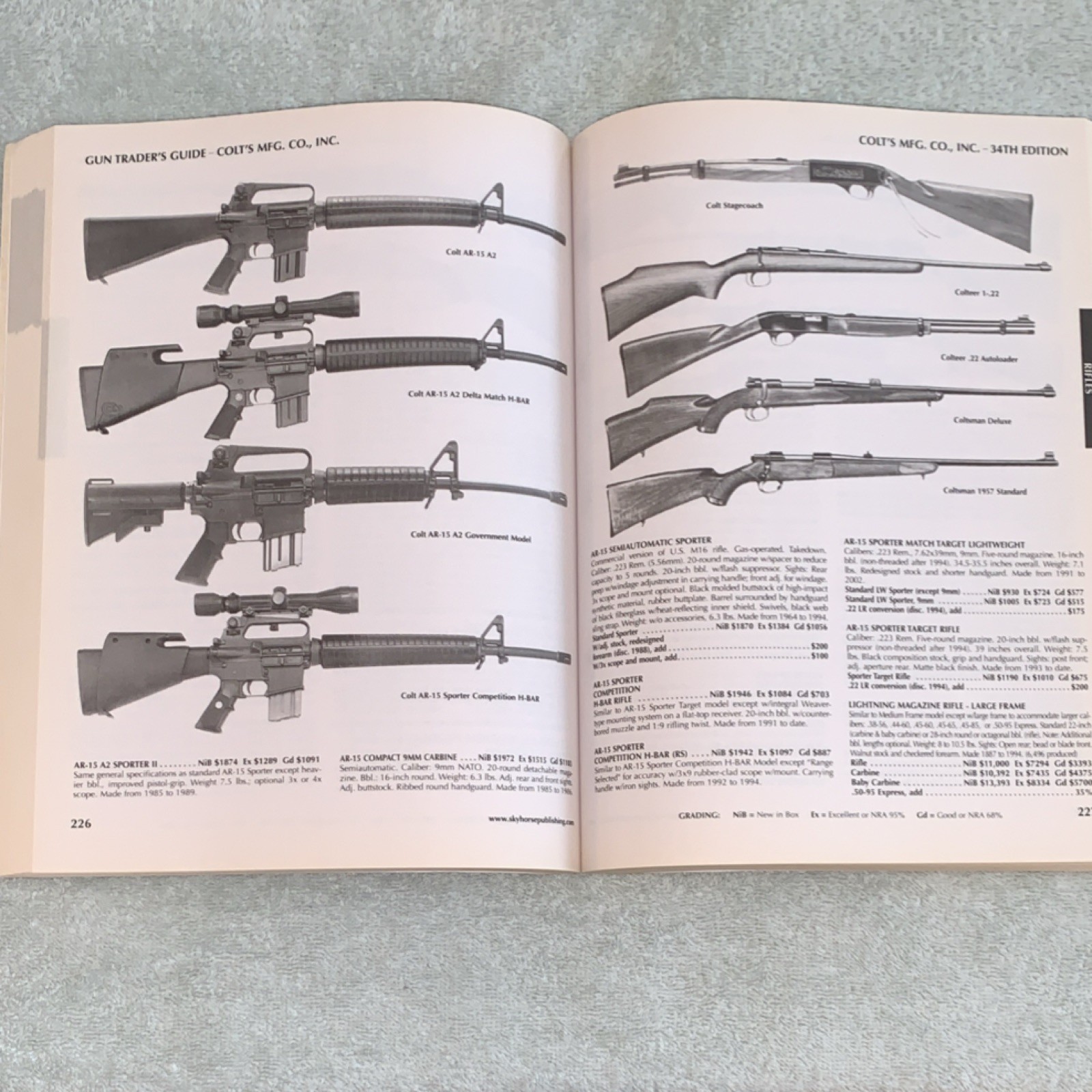 Book Gun Trader&rsquo;s Guide Thirty-Fourth Edition Skyhorse 2011