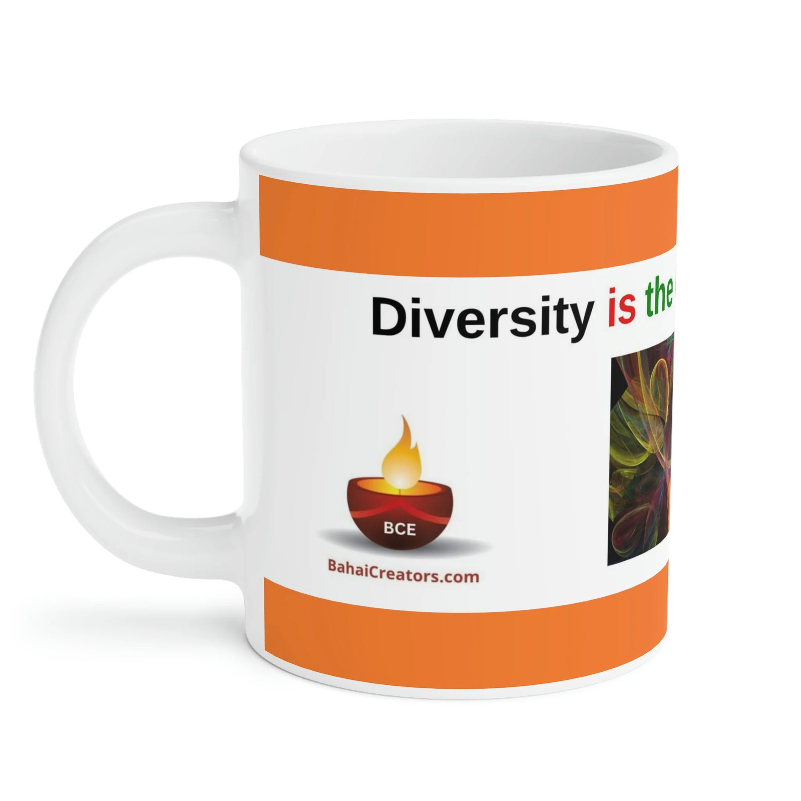 Baha&rsquo;i Diversity, Race Unity, Color of our Souls Mugs (11oz15oz20oz)
