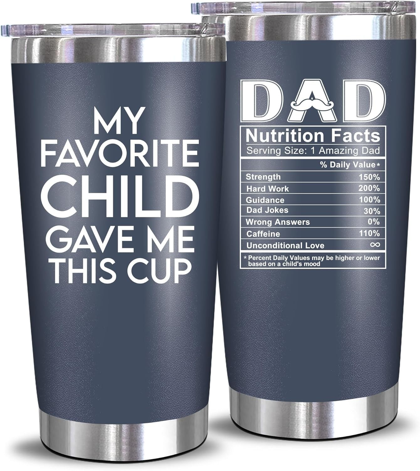 Insulated 20 oz Dad Tumbler – Perfect Gift from Daughter or Son for Father&rsquo;s Day