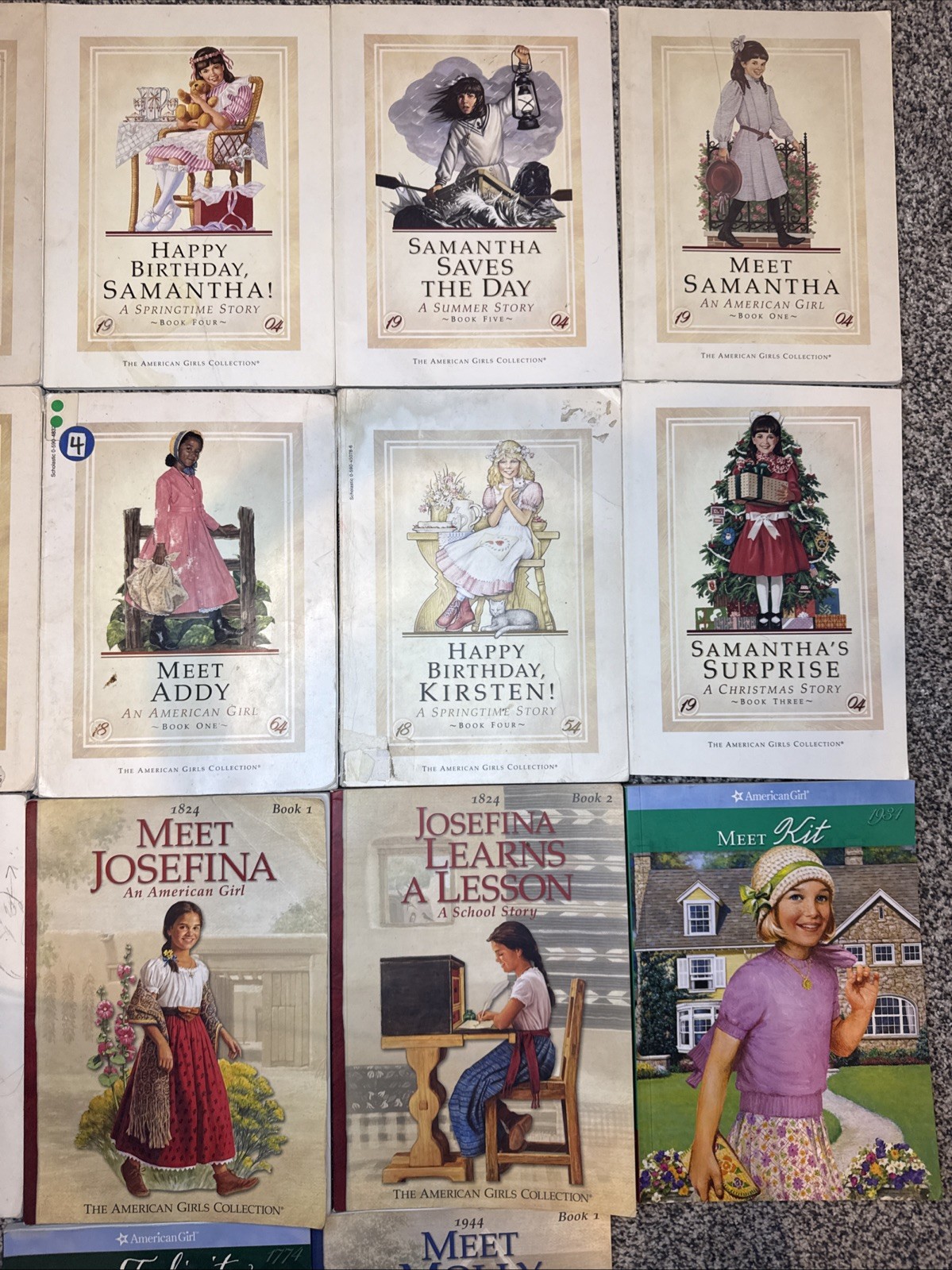 14 Vtg & New Pleasant Company American Girl Doll Books Felicity Addy Molly, Ect.