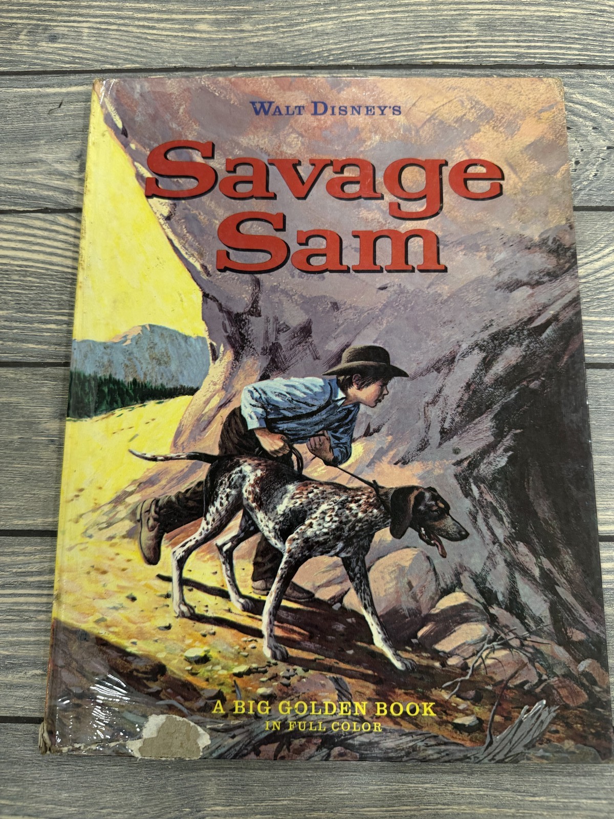 Walt Disney&rsquo;s Savage Sam A Big Golden Book 1963 Hardcover Vintage Children&rsquo;s