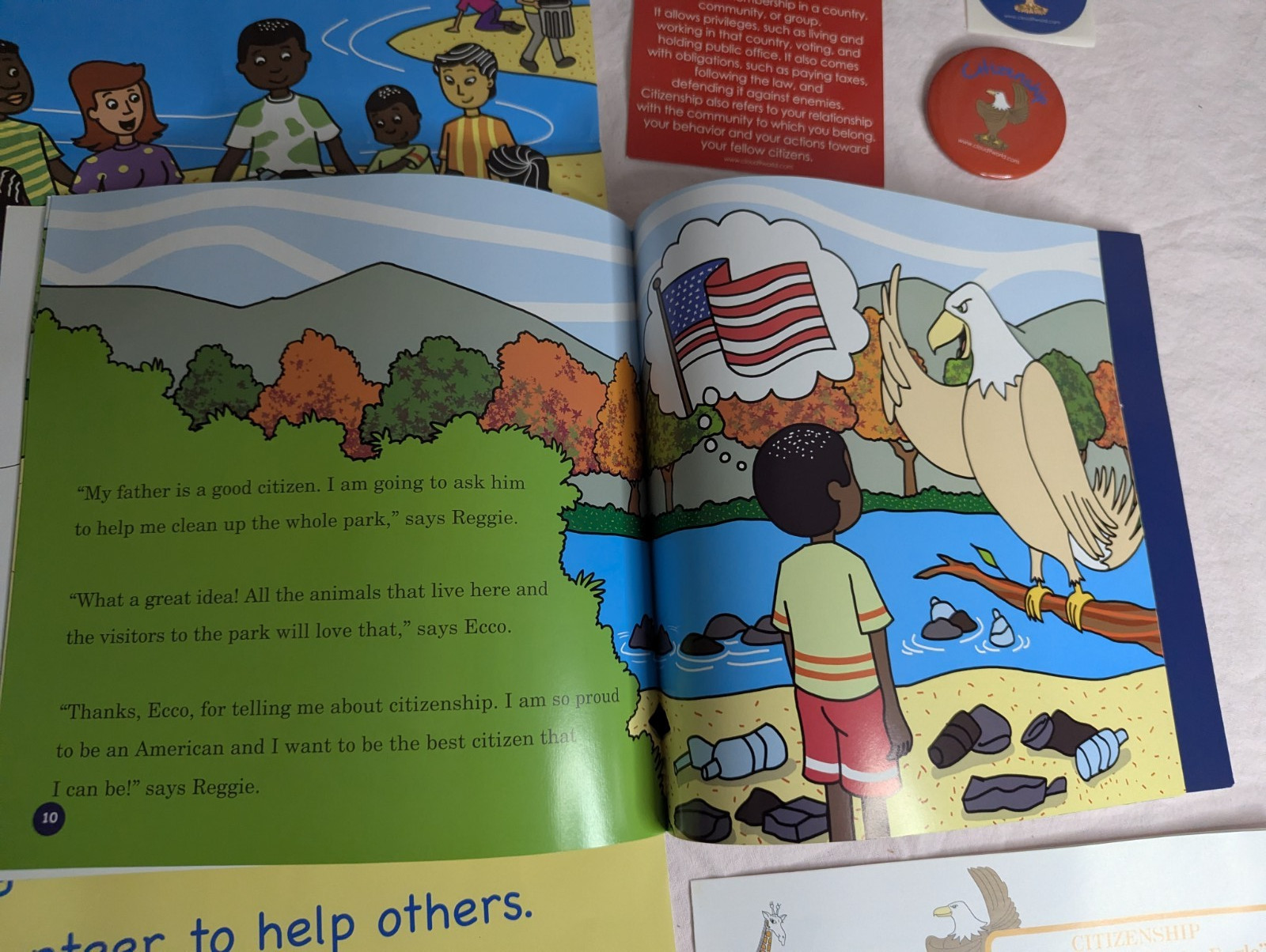 Home School Teachers Cloud 9 world character book CITIZENSHIP K -1st poster kit