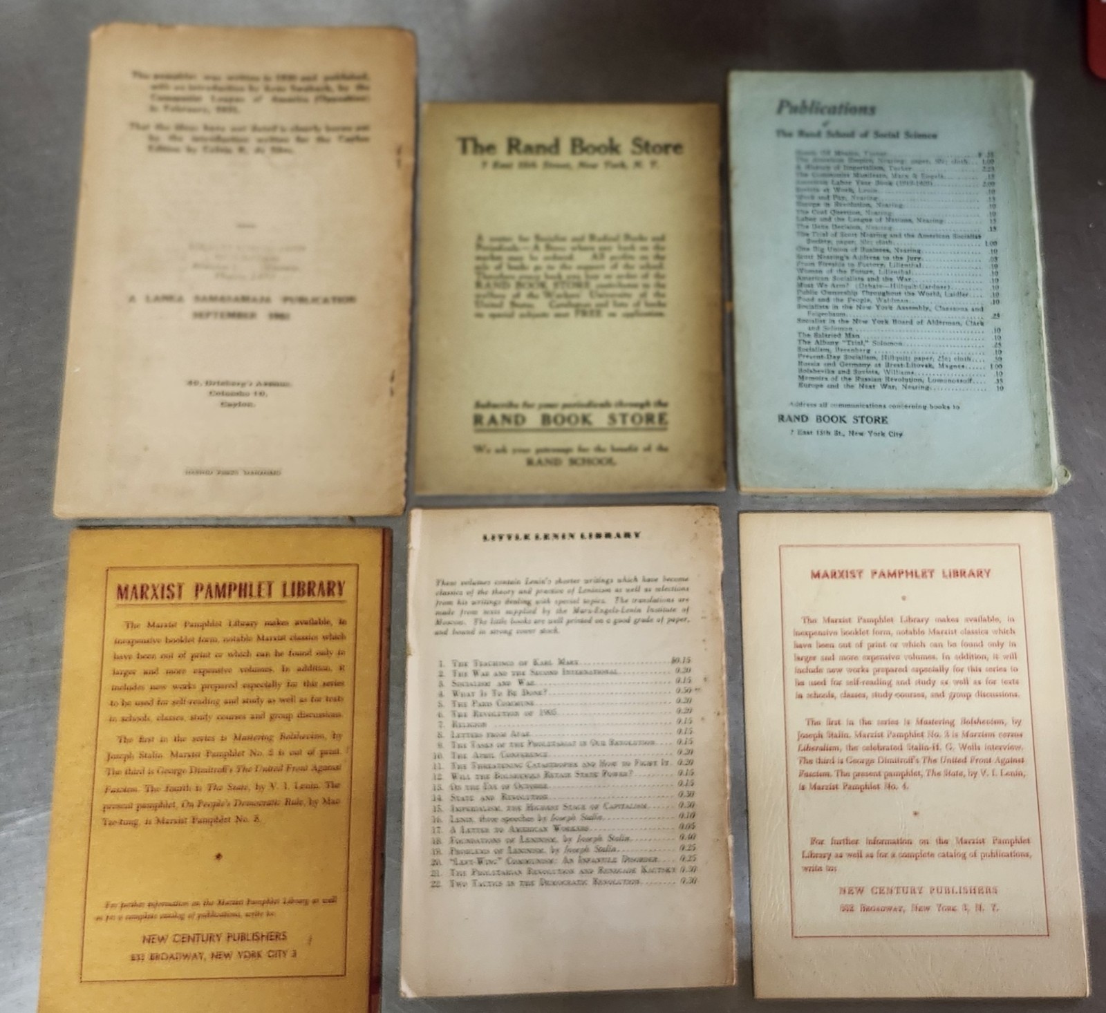 Vtg Radical Pamphlets Lot Black Liberation Socialism Apartheid Cuba Mao Marx