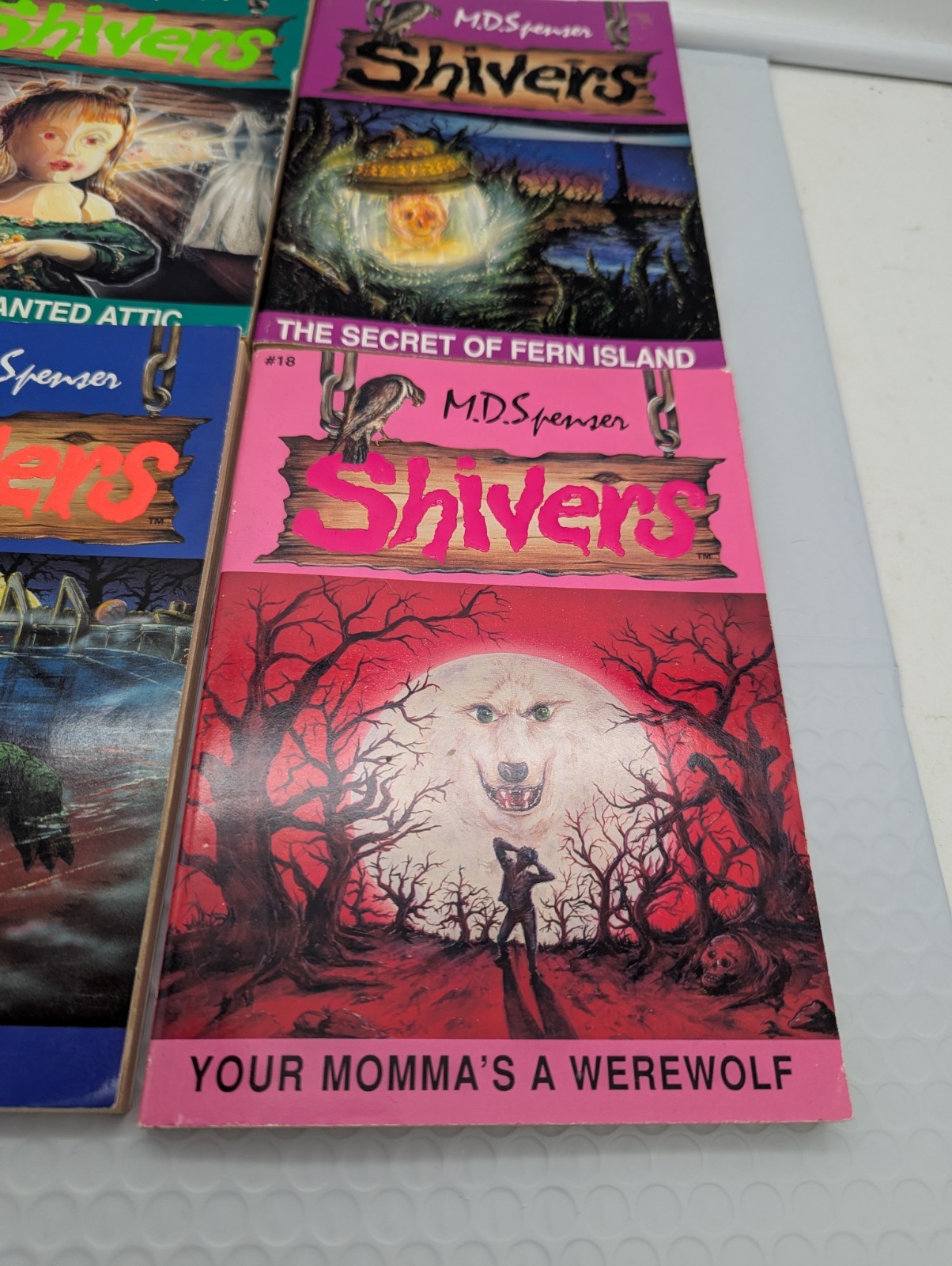 Shivers M.D. Spencer 4 Book Lot 1 12 15 18 Horror 1990&rsquo;s