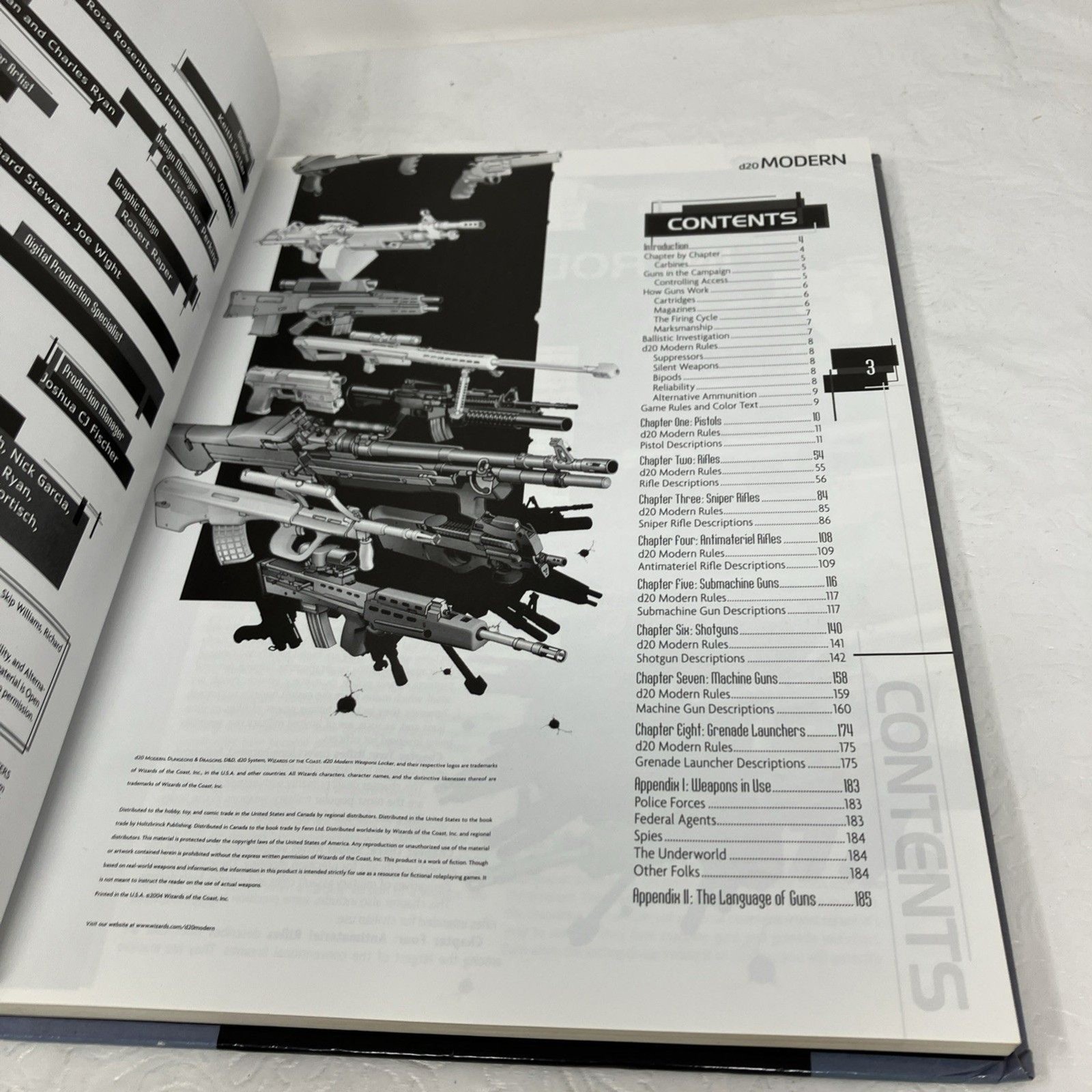 D20 Modern Weapons Locker –Wizards of the Coast –RPG Sourcebook 2004 Hardcover