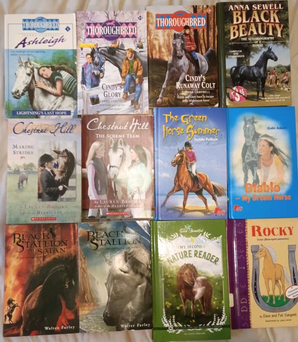 Lot 60+ Vintage to Now Children&rsquo;s Chapter Books On Horses Saddle Club More Read