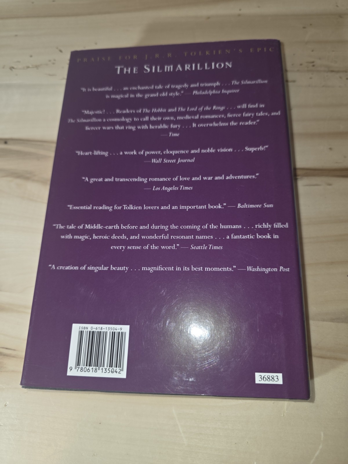 J.R.R. Tolkien The Silmarillion Second Edition Hardcover by Christopher Tolkien
