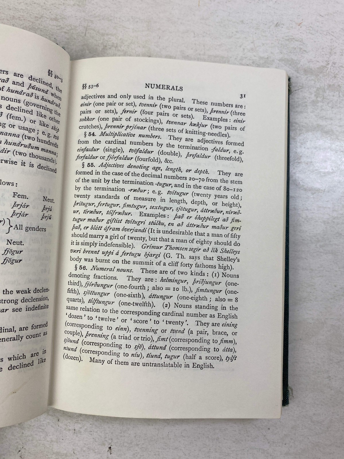 A Primer of Modern Icelandic by Jonsson Ex-library 1966 HC