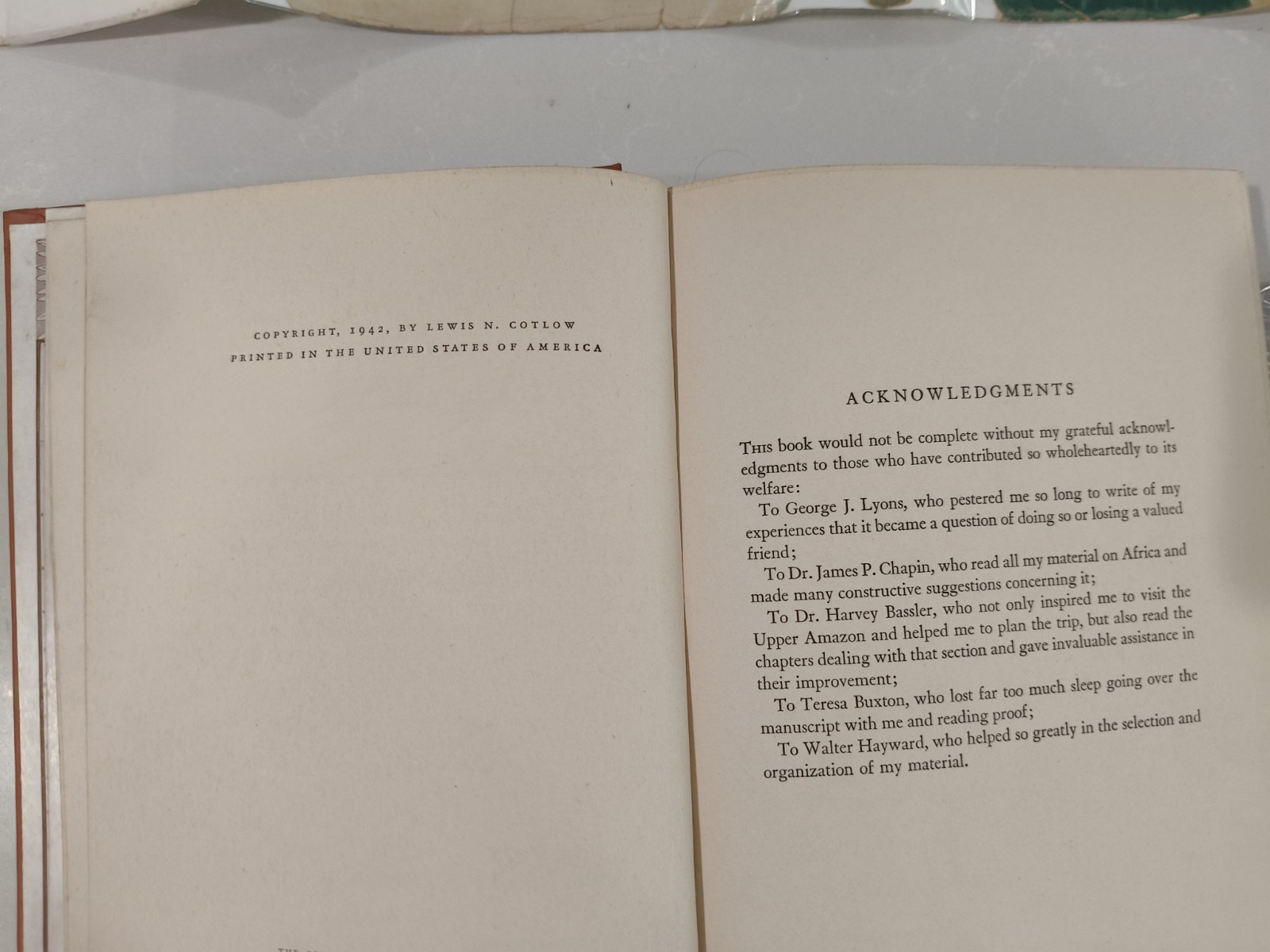 Inscribed 1942 First Edition Passport to Adventure Lewis N. Cotlow Hardcover