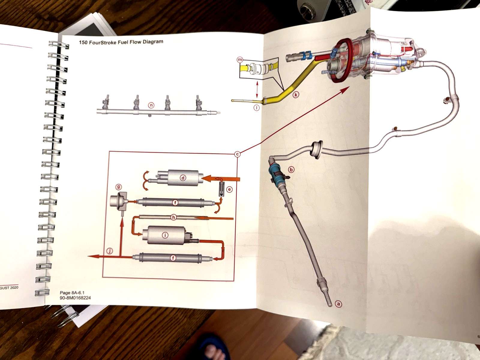 MERCURY 150 SEAPRO 150 PRO XS FOURSTROKE SERVICE MANUAL , BOUND, COVERS, FOLDOUT