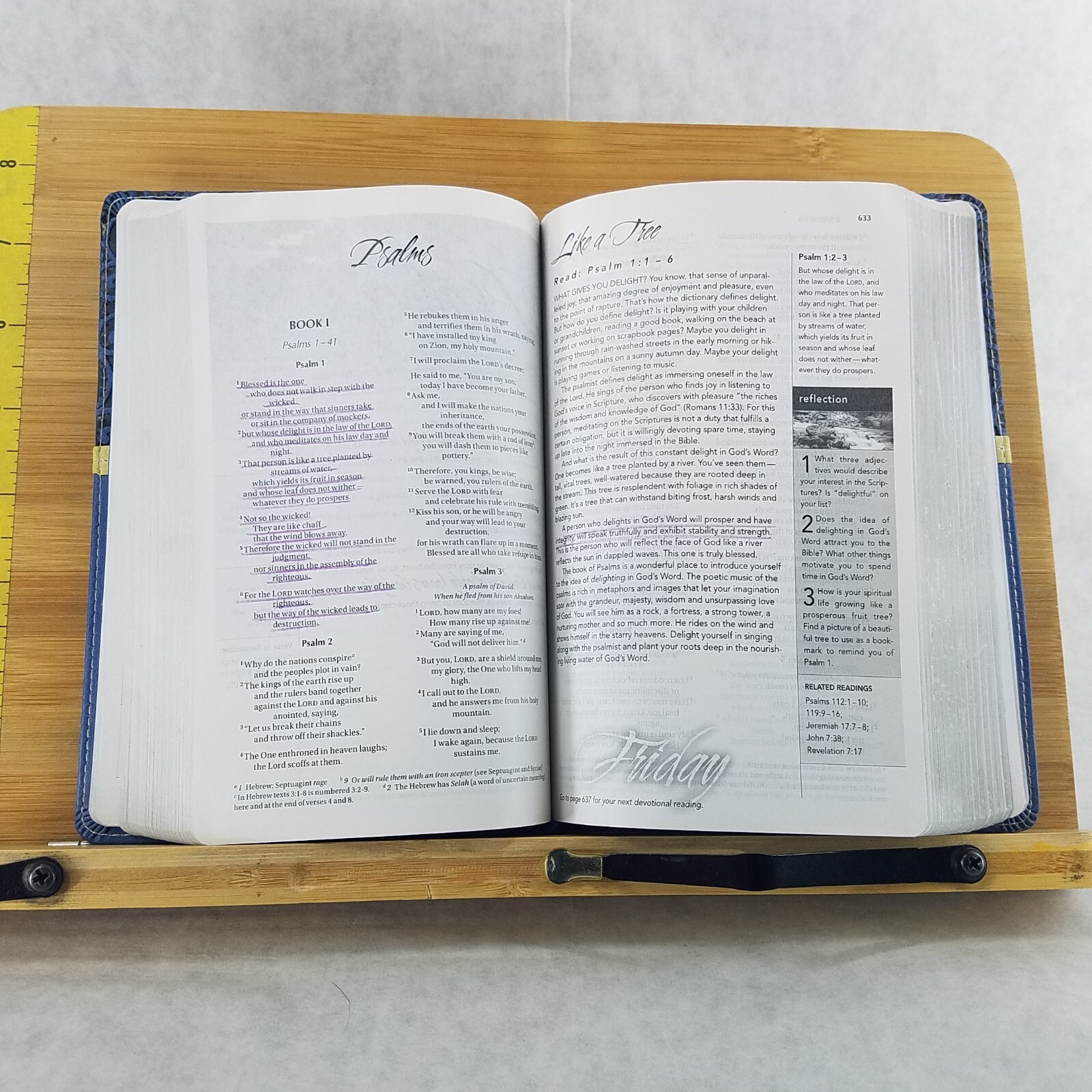 Women&rsquo;s Devotional Bible by Zondervan Staff (2012, Blue Leather, Special)