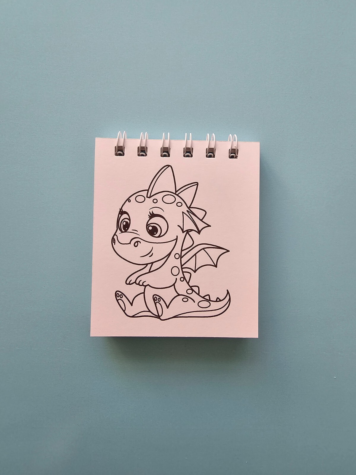 Dino and Dragons Mini Coloring Book for kids and Adults. Mini Coloring Books