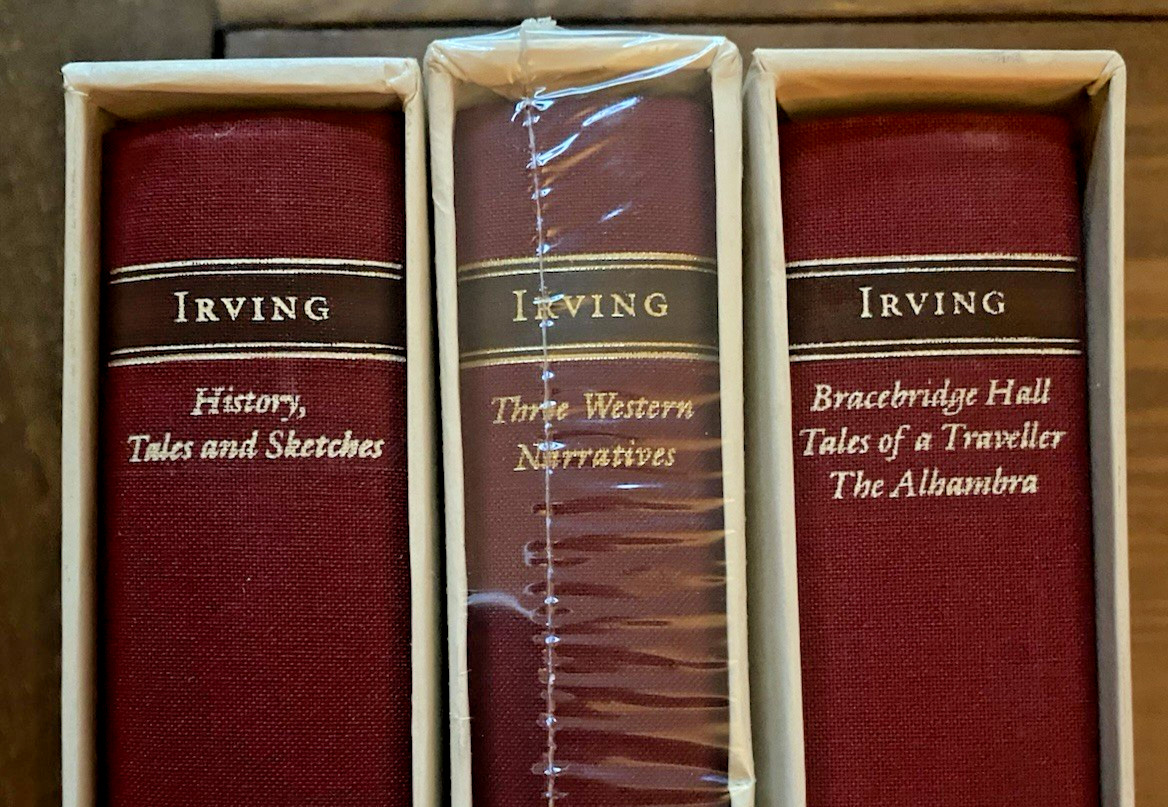 Washington Irving 3 Volumes The Library of America Slipcase