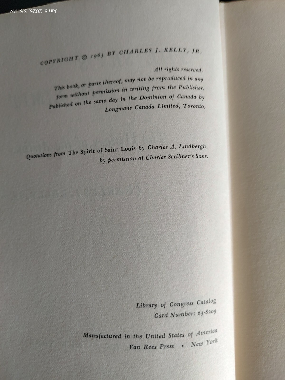 The Sky&rsquo;s The Limit: The First Complete History of Commercial Aviation, © 1963
