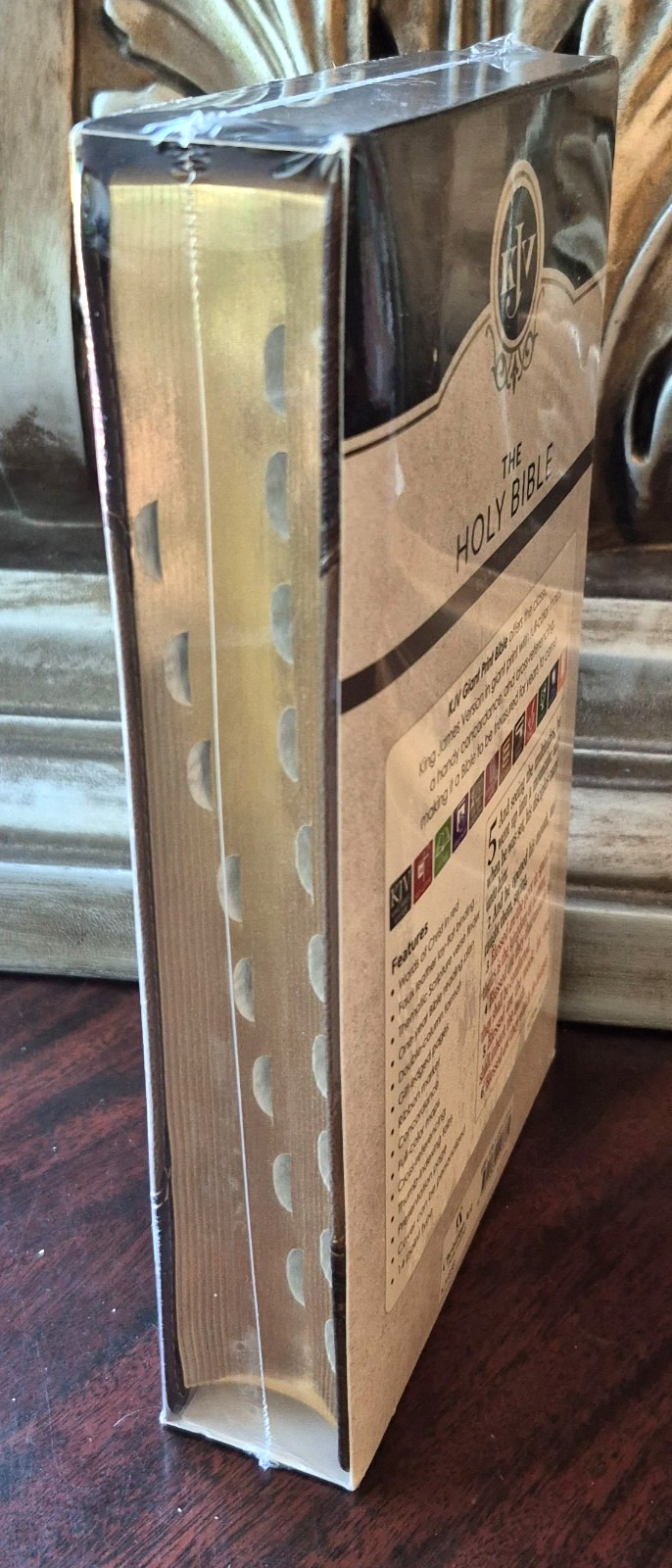 KJV Holy Bible (Giant Print, Faux Leather, Red Letter, Indexed) New / Sealed