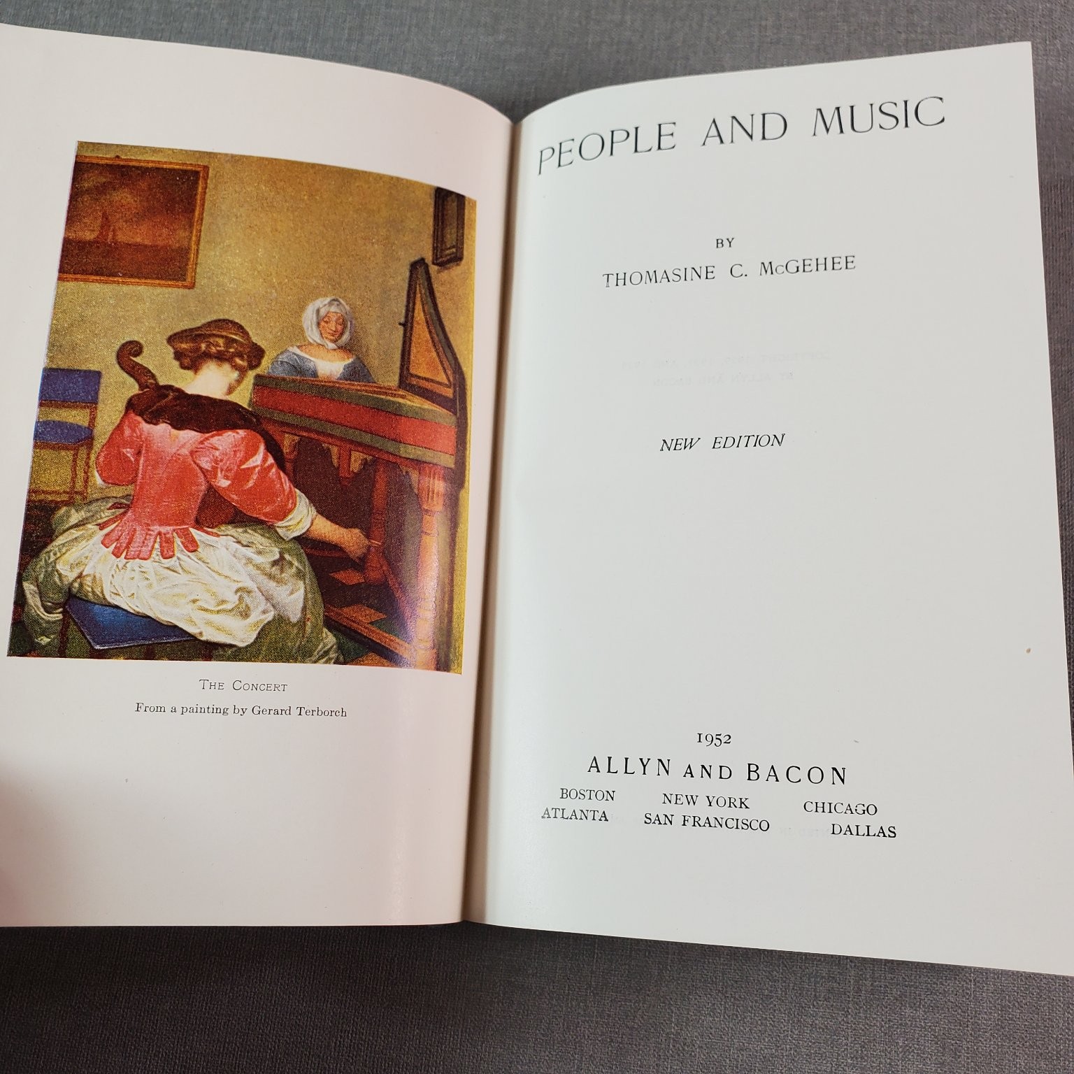 People and Music Thomasine C. McGehee 1952 New Edition Allyn Bacon