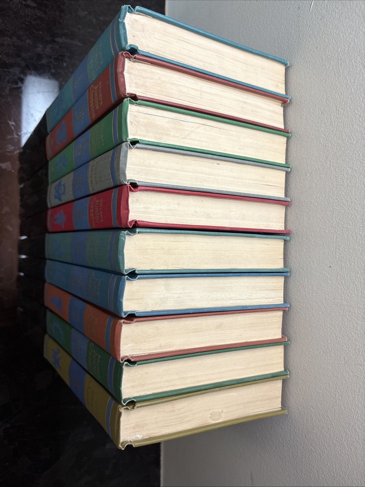 1962 Collier&rsquo;s Junior Classics Young Folks Shelf of Books Complete 10 Vol Set