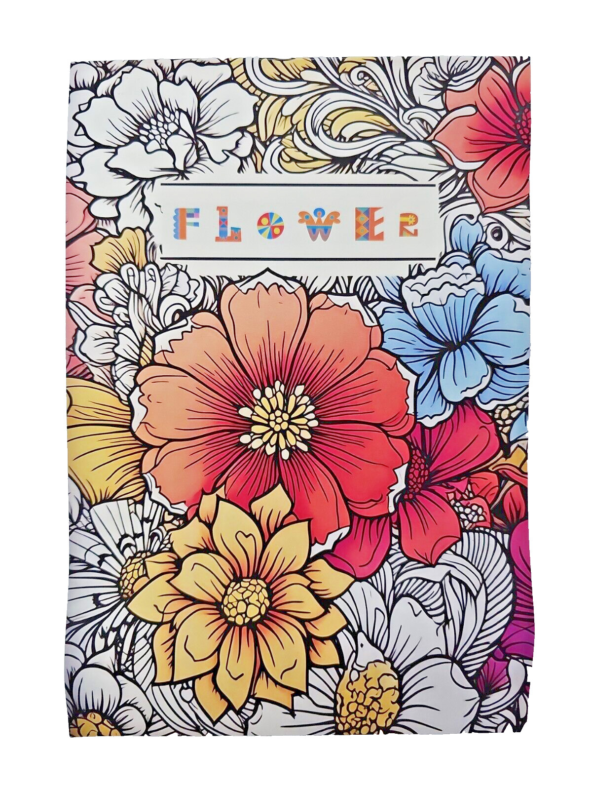 Coloring Book of Flowers 6.75&Prime;x10&Prime; w/ 20 Pages of Single-Sided Images