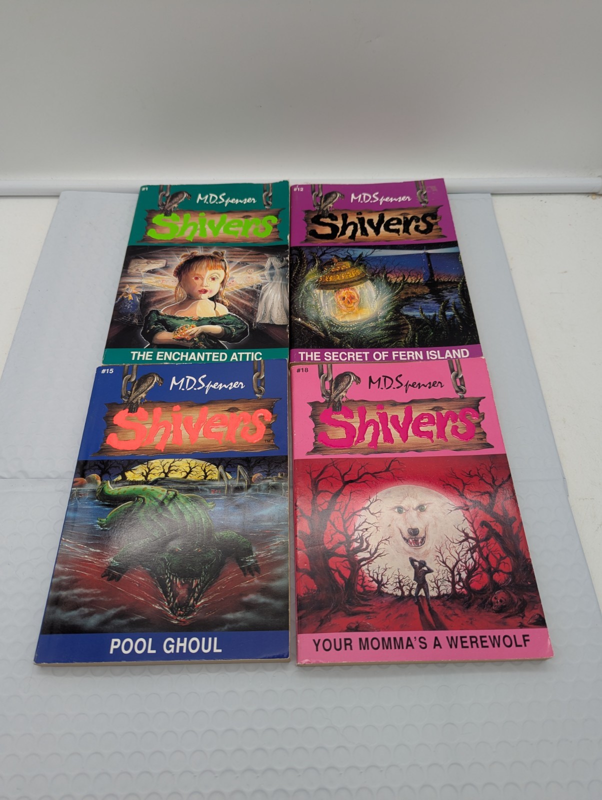 Shivers M.D. Spencer 4 Book Lot 1 12 15 18 Horror 1990&rsquo;s