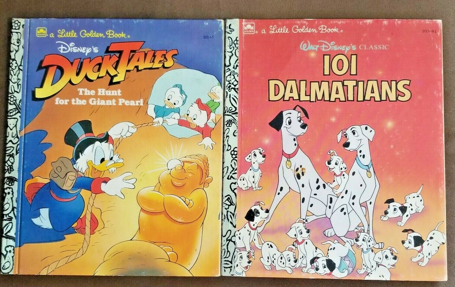 Lot of 5 Walt Disney&rsquo;s Little Golden Books Vintage 1978-1991 Hardcover Ephemera
