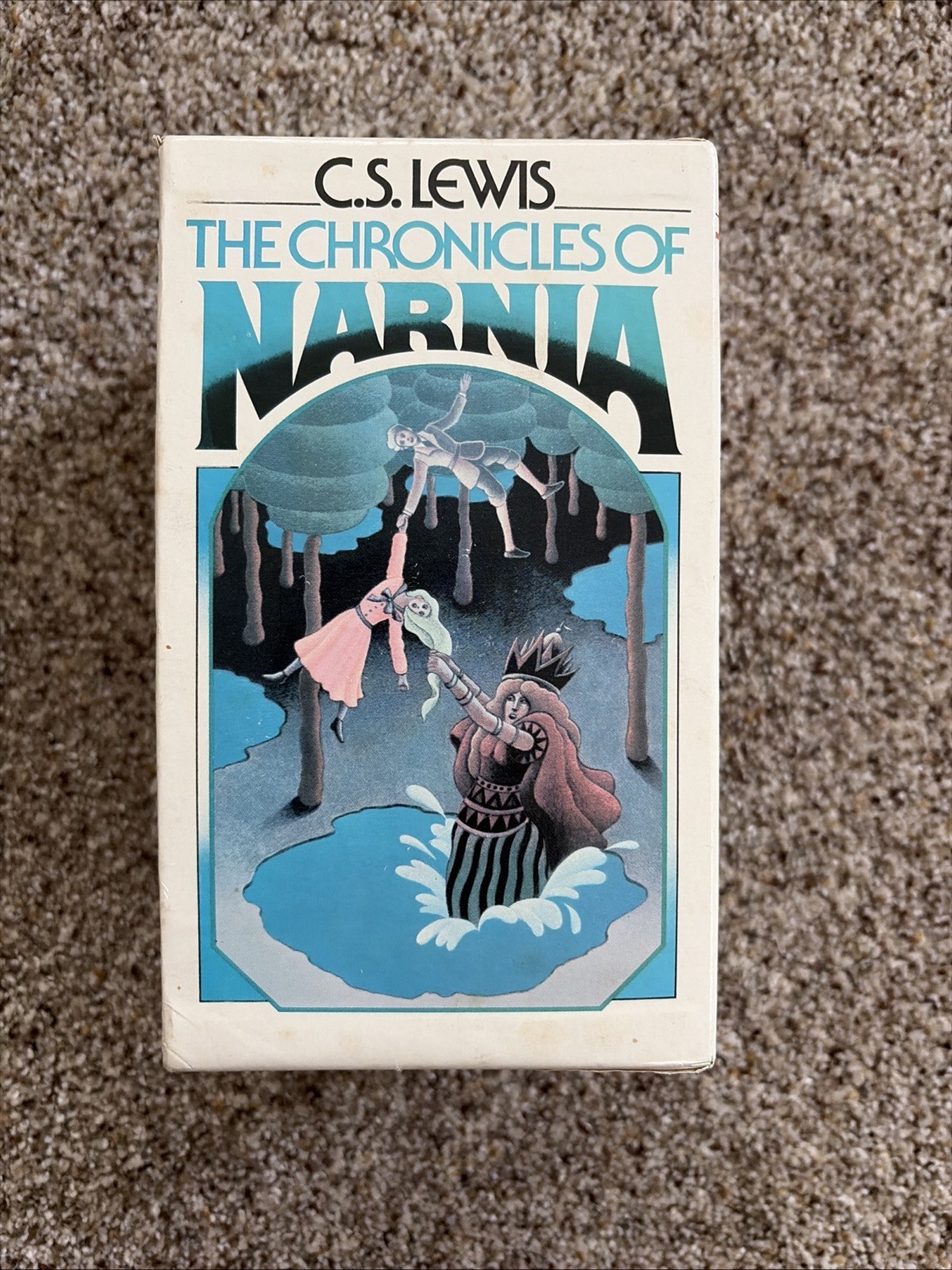 The Chronicles Of Narnia Complete Box Set 1970 Books 1-7 Vintage Collier