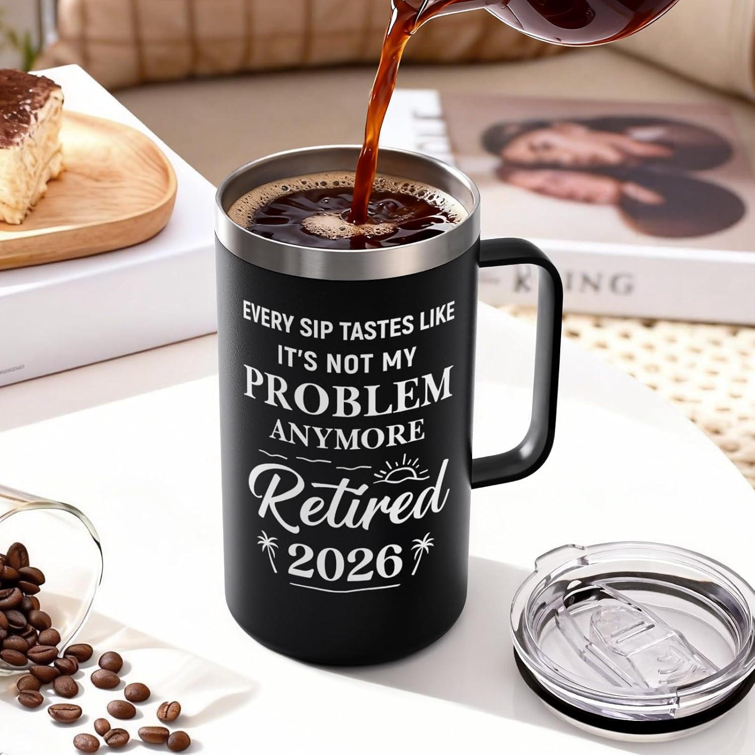 Retirement Gifts for Men, Every Sip Tastes like It&rsquo;S Not My Problem Anymore 20Oz