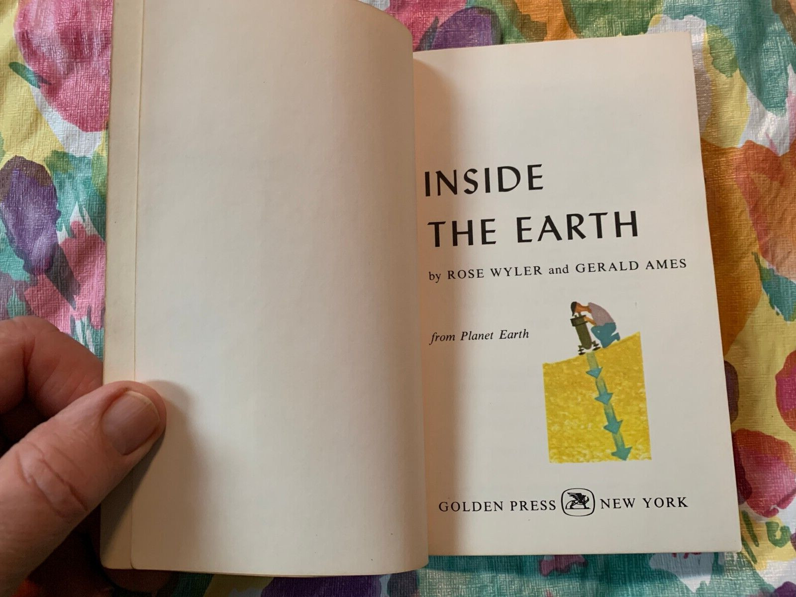 1968 « Inside The Earth » By Rose Wyler & Gerald Ames PB A Golden Book 7707