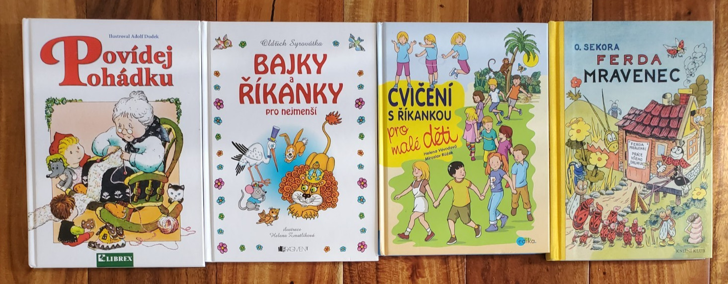 Lot 4 Kids Children&rsquo;s CZECH Language BOOKS Librex FICTION HARDCOVERS
