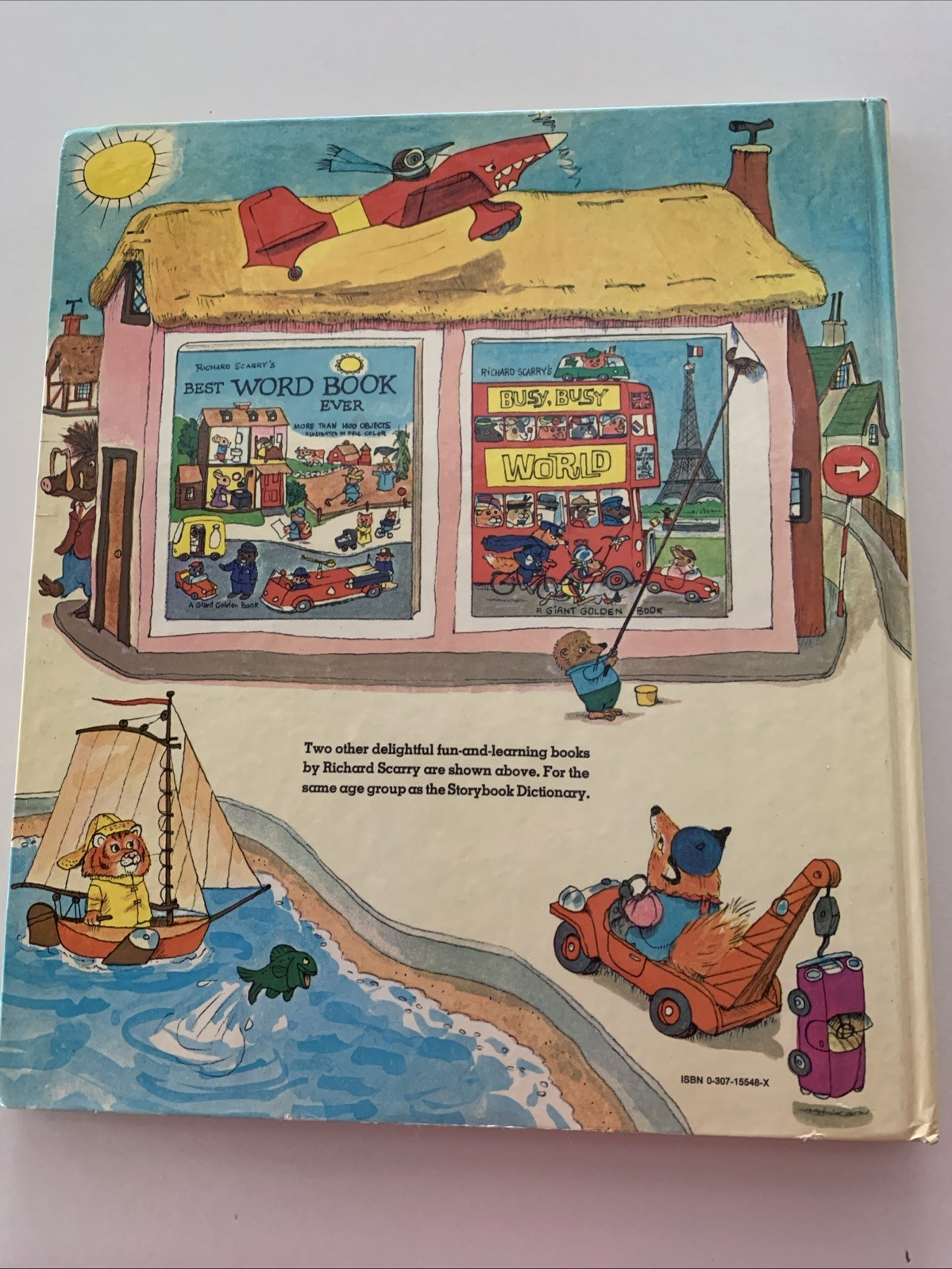 1966 Richard Scarry&rsquo;s Storybook Dictionary HC Golden Book ~ Oversized 12×10.5in