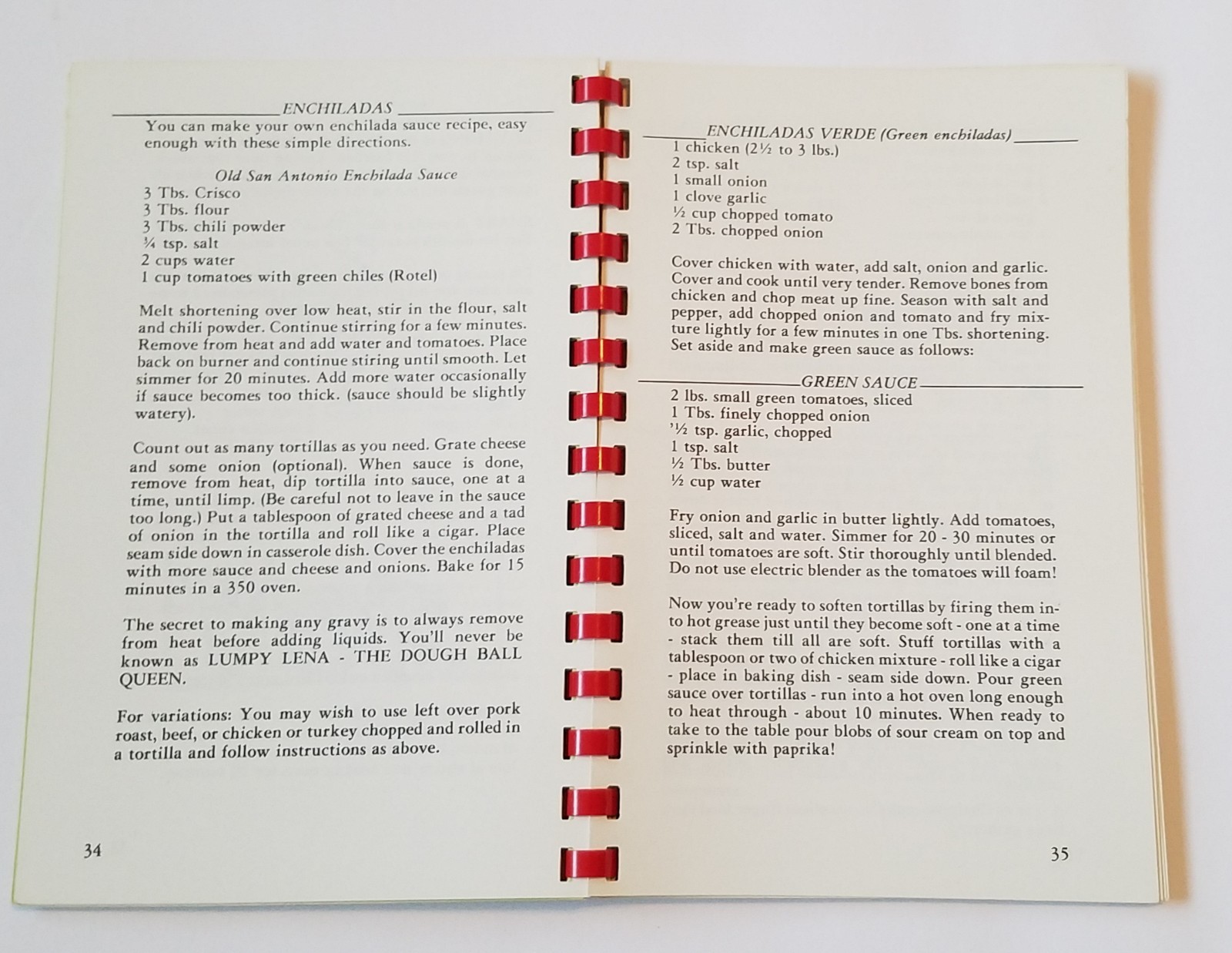 Ol&rsquo;e So Ao, Ole San Antonio Style Recipes, Cookbook. Bette Reeves. 76 Pages.