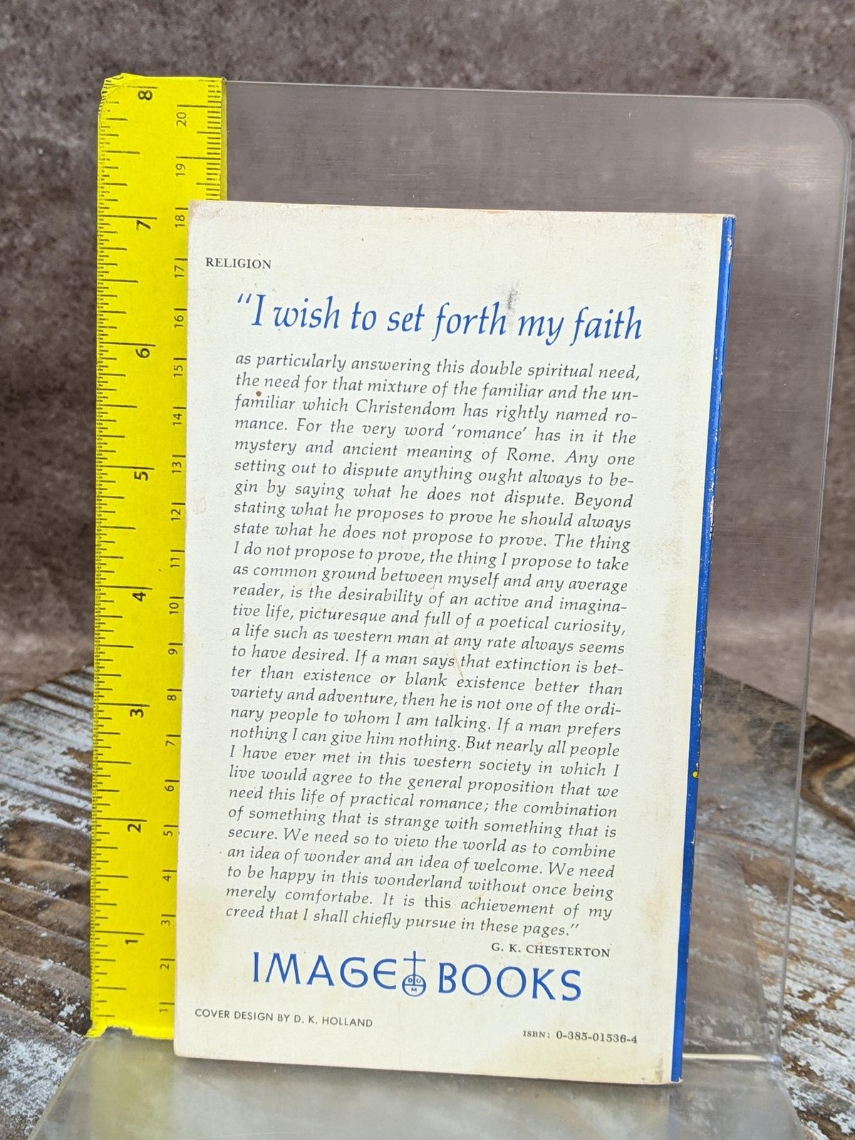 Orthodoxy by Gilbert Chesterton 1959 Paperback Image Book