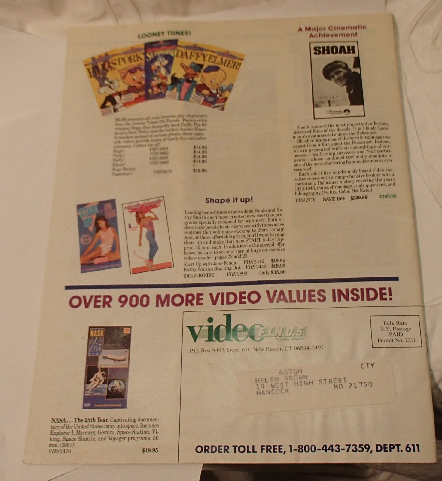 Vintage Video FINDS VHS Tape Movie Catalog 1987