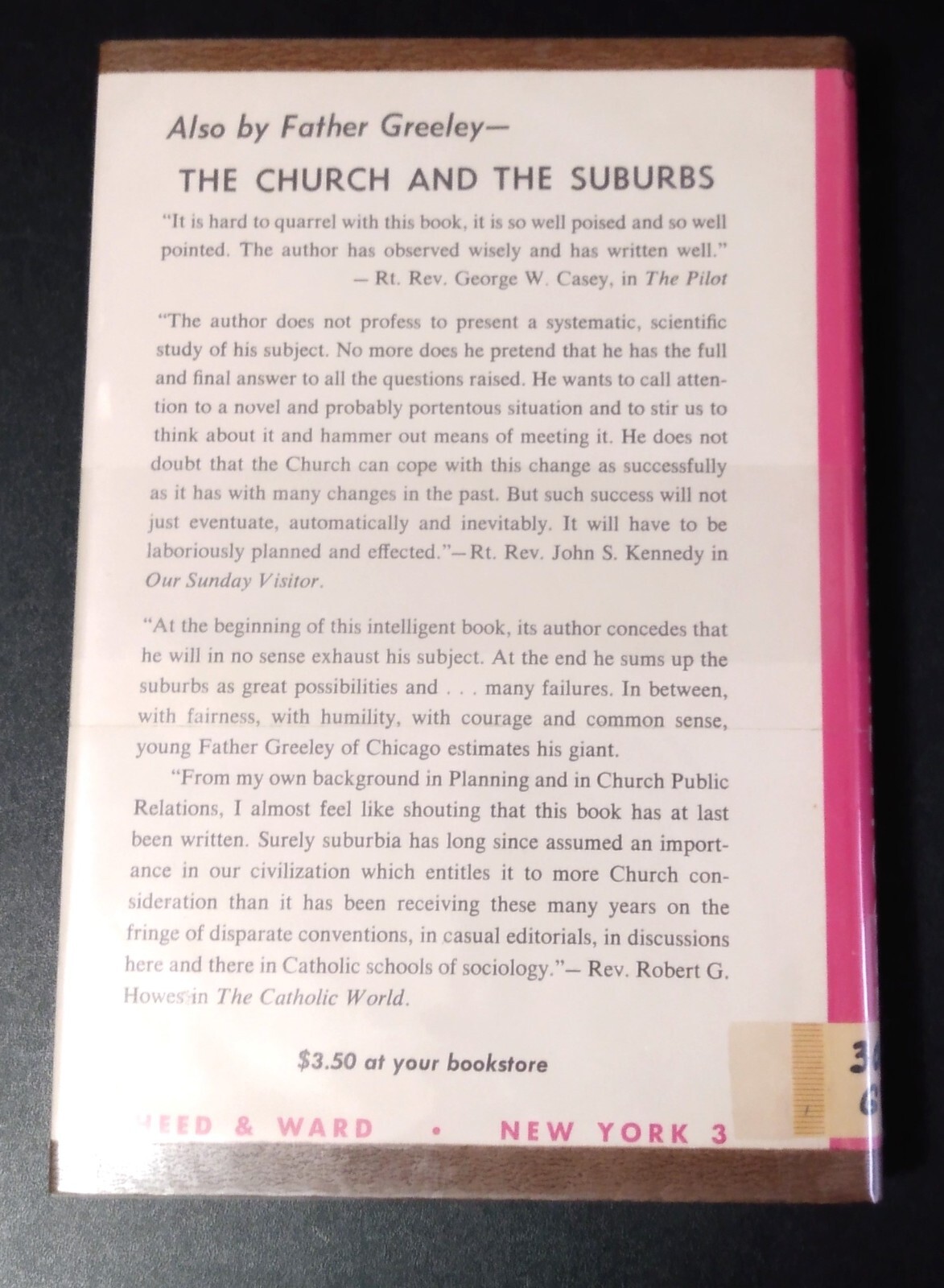 STRANGERS IN THE HOUSE – Andrew M. Greeley (hc/dj) 1961 Vintage Catholic