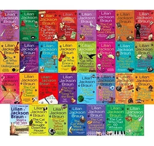 Complete Series Set THE CAT WHO 1-32 Lilian Jackson Braun Cozy Mystery Lot