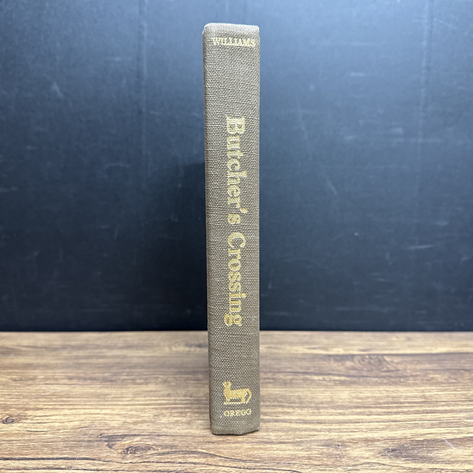 Butcher&rsquo;s Crossing by John Williams ~ Gregg 1978 First Printing EX-LIB WATER DMG
