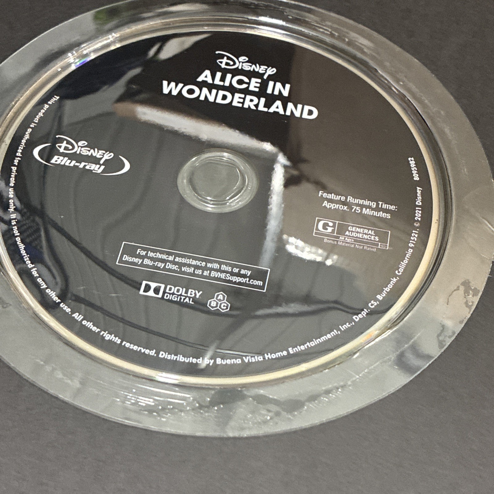 Disney Alice In Wonderland Book + Blu-Ray Movie + Poster Hardcover Coffee Table
